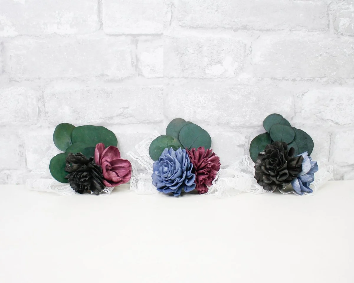 Black Forest Corsage (Set of 3)
