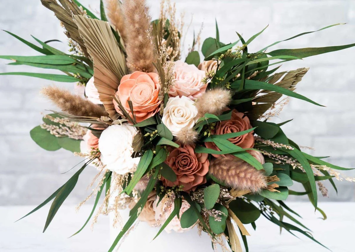 Boho Bliss Bridal Bouquet - Image 4