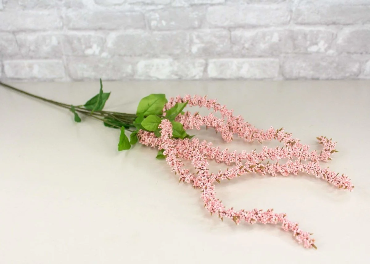 Long Stem Hanging Berry - Light Pink