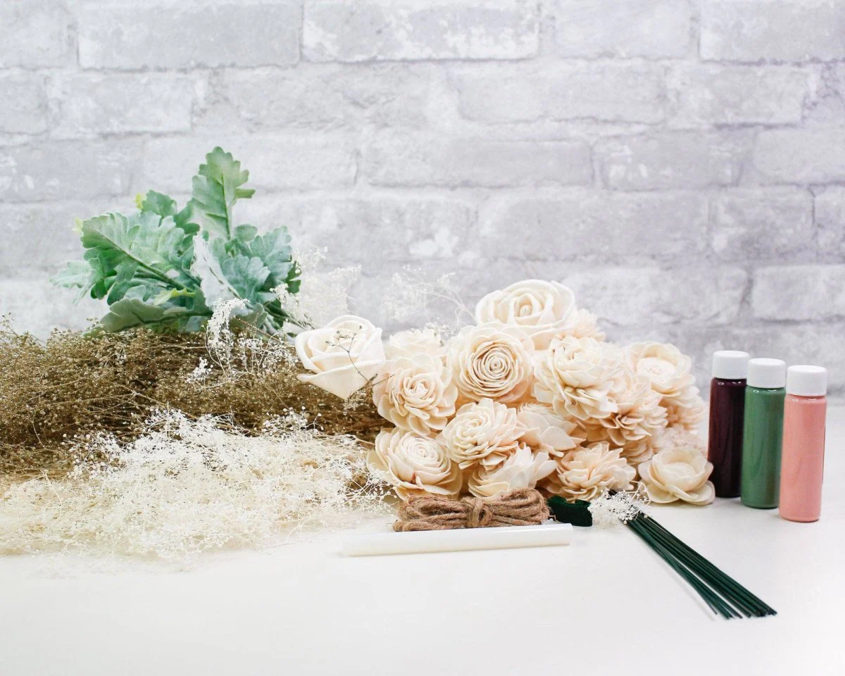 Nearly Nude Bridesmaid Bouquet - Image 13
