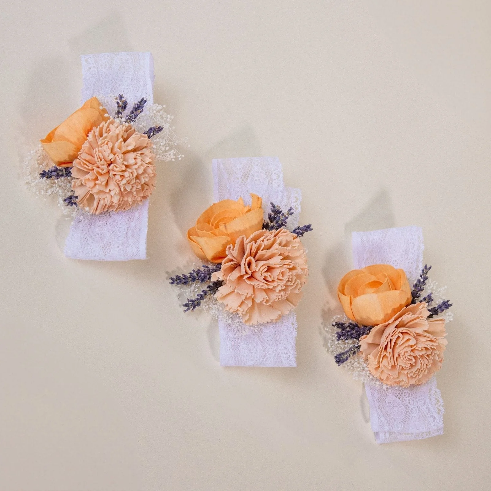 Peach Dawn Corsage (Set Of 3)* - Image 5