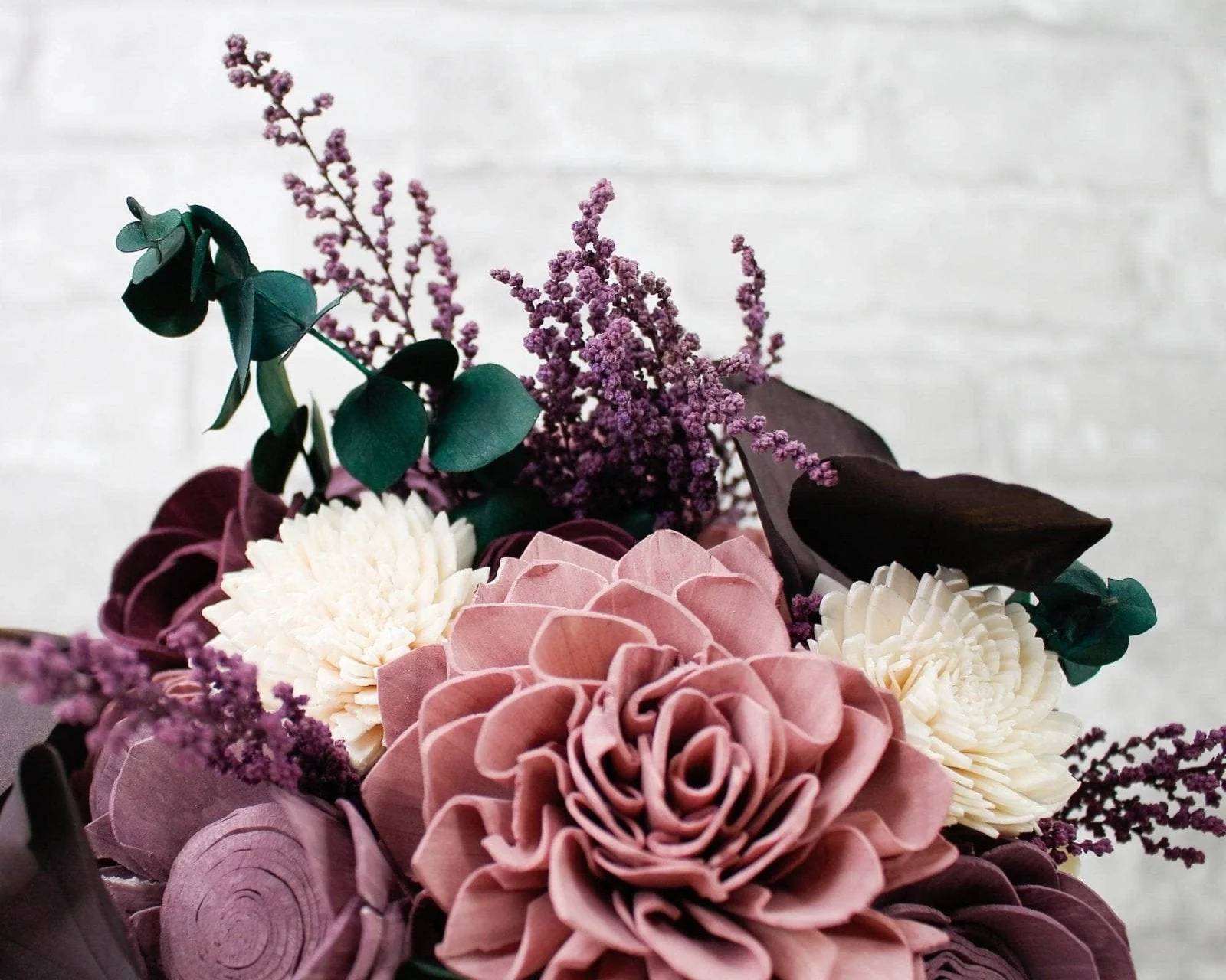 Preserved Silver Dollar Eucalyptus - Plum/Purple - Image 4