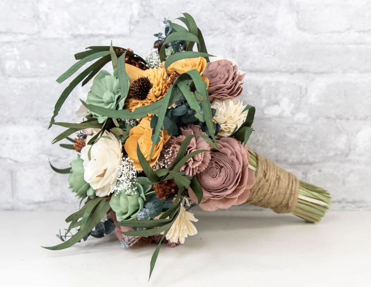 Rustic Chic Bridal Bouquet* - Image 4